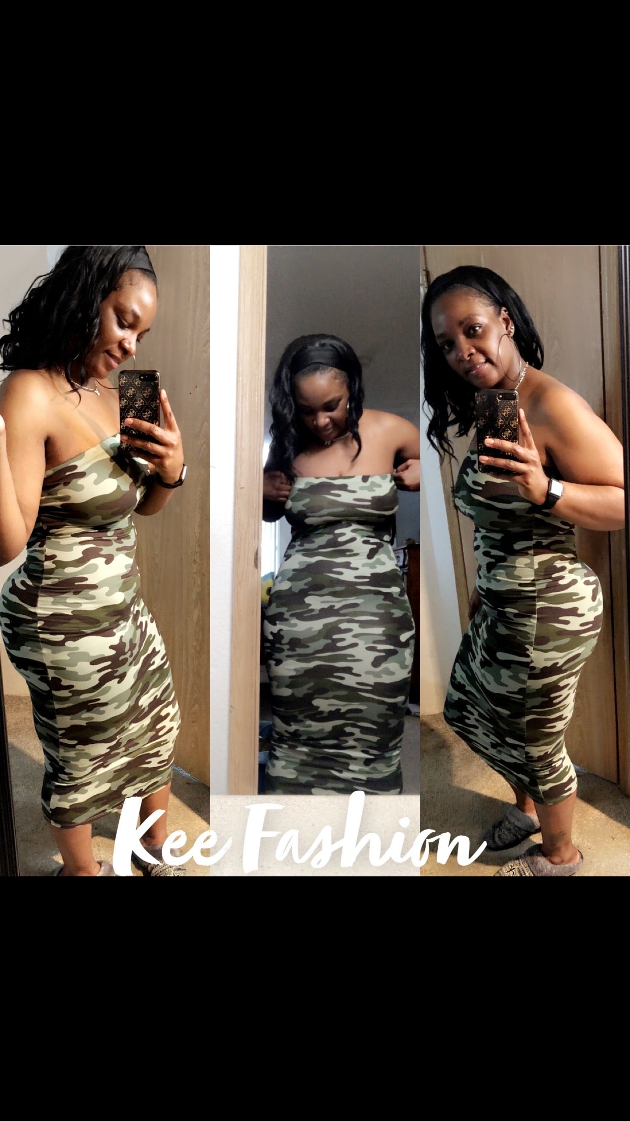 Green Camouflage Dress