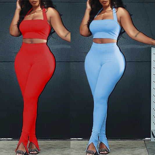 Sexy Two Piece Pants Set