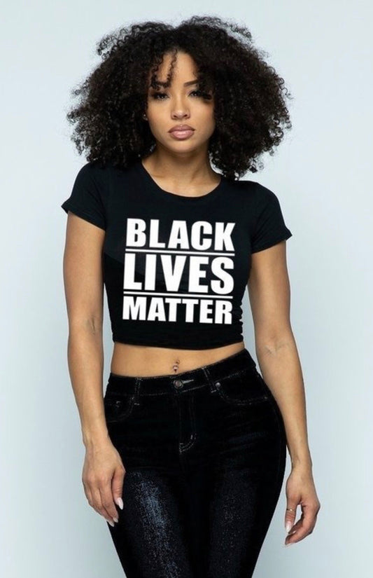 Black Lives Matter Crop Top