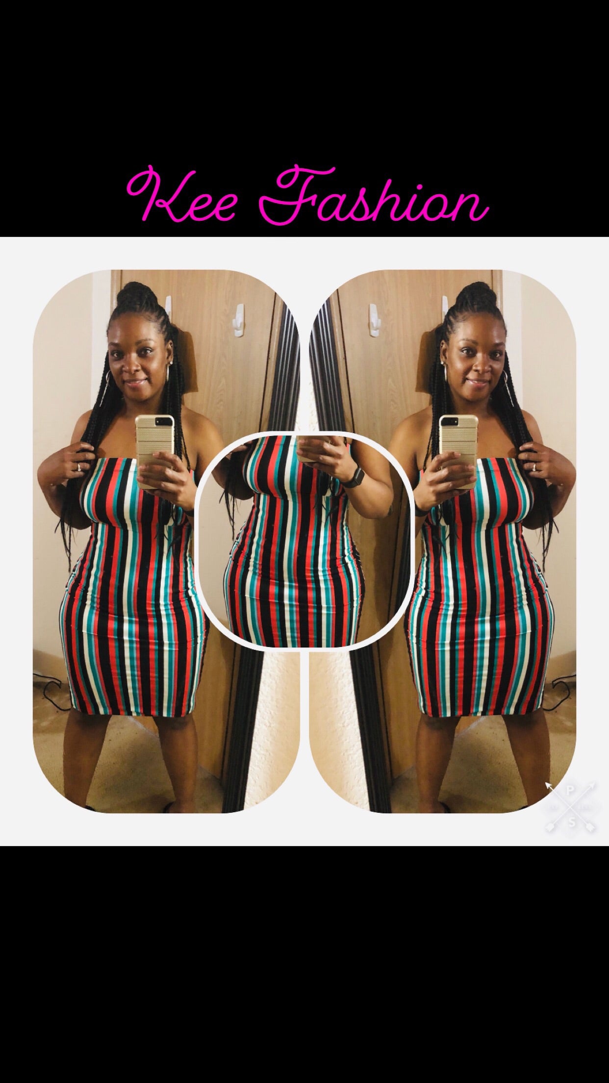 Plus Size Watermelon  Tube Dress