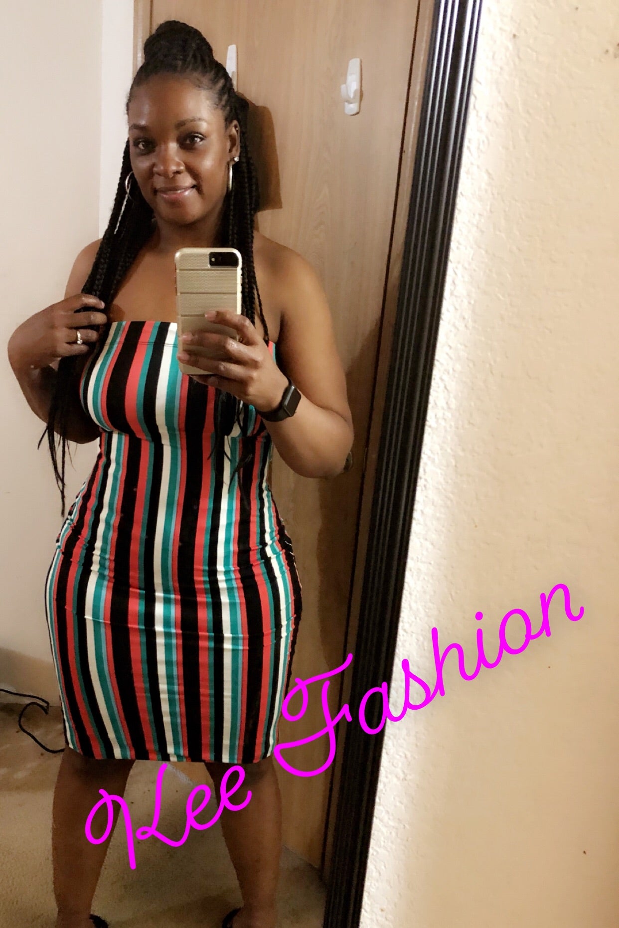 Plus Size Watermelon  Tube Dress